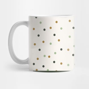 green Minimal dots pattern Mug